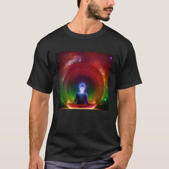 Meditation Enlightment Spiritual Yoga Transcendent T-Shirt (Front)