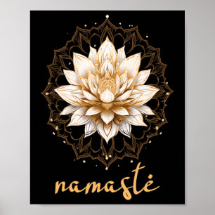 Meditation Esoteric Lotus Namaste Yoga Poster