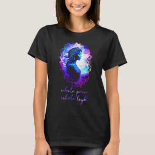 Meditation Esoteric Watercolour Inhale Peace Exhal T-Shirt