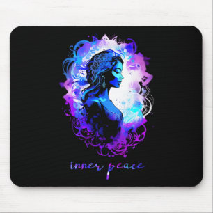Meditation Esoteric Watercolour Inner Peace Yoga Mouse Pad