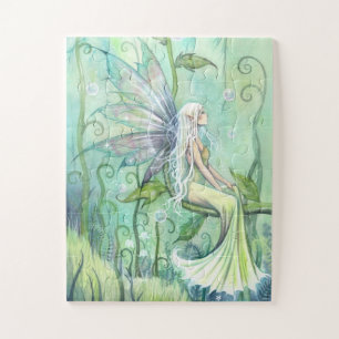 Meditation Fairy Fantasy Artwork by Molly Harrison Jigsaw Puzzle