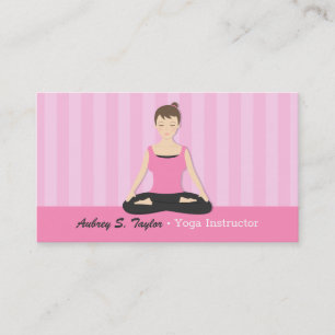 Meditation Female Yoga Instructor Business Cards