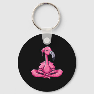 Meditation Flamingo Buddhist Zen Buddha Yoga Spiri Key Ring