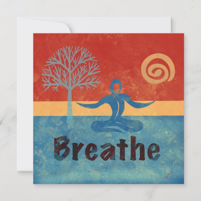 Meditation Flat Note Card (Front)