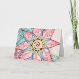 Meditation Flower (detail) Card