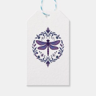 Meditation Fractal Geometry Spiritual Yoga Dragonf Gift Tags