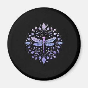 Meditation Fractal Geometry Spiritual Yoga Dragonf Magnet
