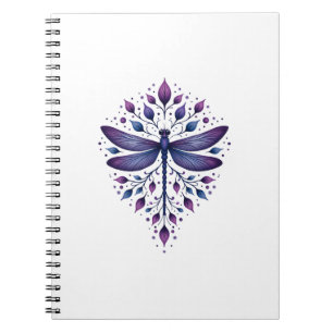 Meditation Fractal Geometry Spiritual Yoga Dragonf Notebook