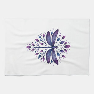 Meditation Fractal Geometry Spiritual Yoga Dragonf Tea Towel
