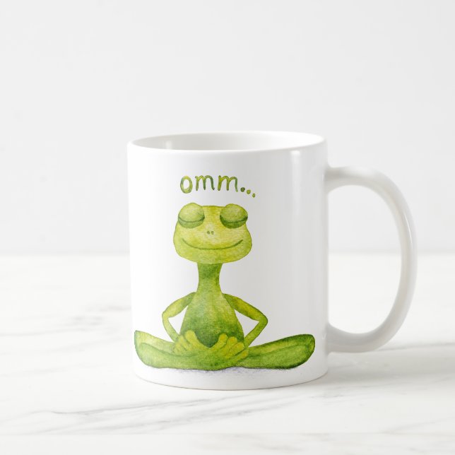 meditation frog coffee mug (Right)
