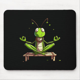 Meditation Grhopper Yoga Pose Relaxing Animal _1  Mouse Pad