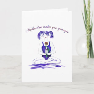 Meditation Humour-birthday Card
