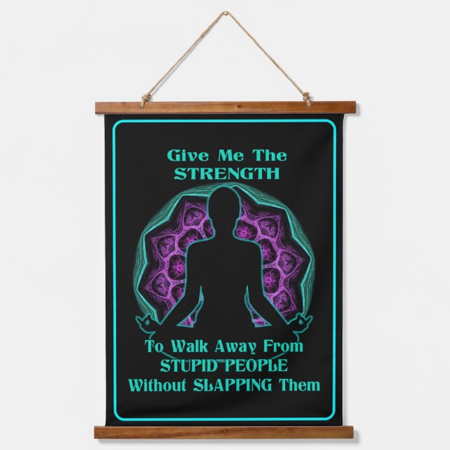 Meditation Humour Hanging Tapestry (Front)