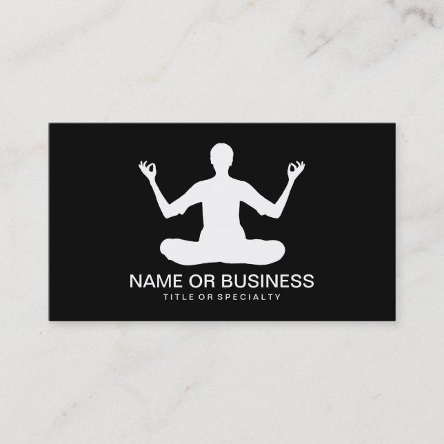 meditation icon business card (Front)