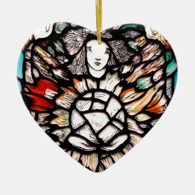 Meditation in colours. ceramic ornament (Front)