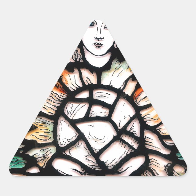 Meditation in Colours Triangle Sticker (Front)