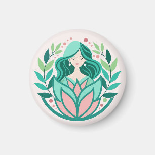 Meditation in the Garden Magnet