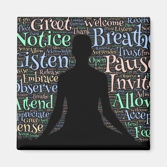 Meditation Inspiration Magnet (Front)