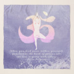 Meditation Instructor Yoga Pose OM Quote Scarf<br><div class="desc">Yoga Studio Meditation Instructor / Life Coach / Healer / Reiki Master / Massage Therapy Quotes Scarf. “When you find peace within yourself, you become the kind of person who can live at peace with others." Elegant Rose Gold Watercolor Yoga Meditation Pose / Tree Pose / Vrksasana Pose and Om...</div>