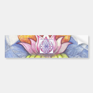 Meditation Lotus Bumper Sticker