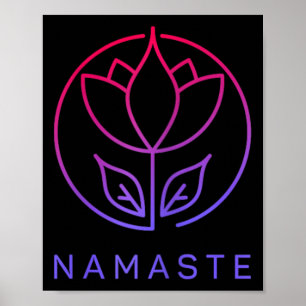 Meditation Lotus Flower Yoga Namaste  Poster