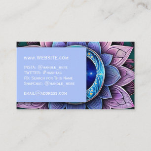 Meditation Lotus Yoga Flow Professional Executive Business Card