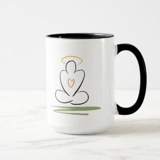 Meditation Man Zen-Inspired Design Mug, Mid-Size Mug