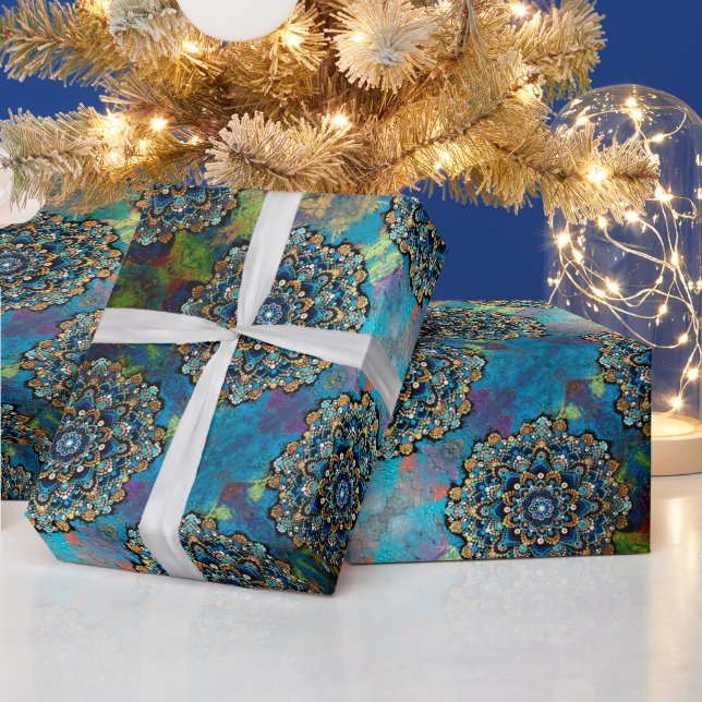 Meditation Mandala Wrapping Paper (Holidays)