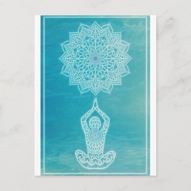 Meditation Mandala Zen Body Mind Spirit Postcard (Front)