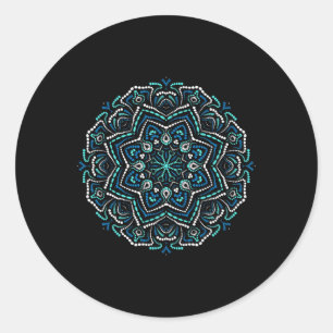 Meditation Mandalas - Yoga Mandala _1 Classic Round Sticker