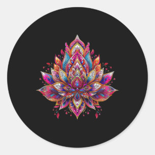 Meditation Mandalas - Yoga Mandala Classic Round Sticker