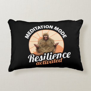 Meditation Mode Bigfoot Resilience Activated Decorative Cushion