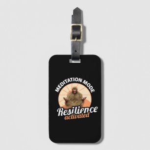 Meditation Mode Bigfoot Resilience Activated Luggage Tag