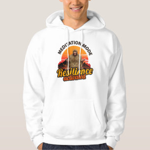 Meditation Mode Resilience Activated Bigfoot Art Hoodie