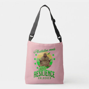 Meditation Mode: Resilience Unlocked Funny Bigfoot Crossbody Bag
