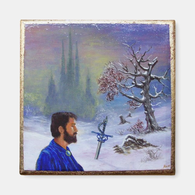 MEDITATION OF A KNIGHT MAGNET (Front)