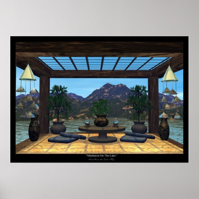 Meditation on The Lake Poster (Front)