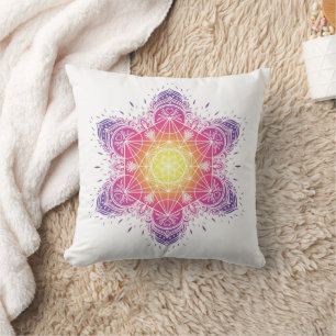 Meditation pillow mandala metatron