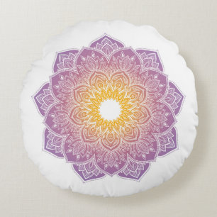 Meditation pillow with lila mandala