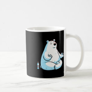 Meditation Polar Bear Yoga Pose Relaxing Animal _1 Coffee Mug