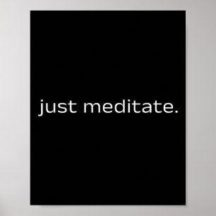 Meditation Quote Mindfulness Yoga Inner Peace Spir Poster