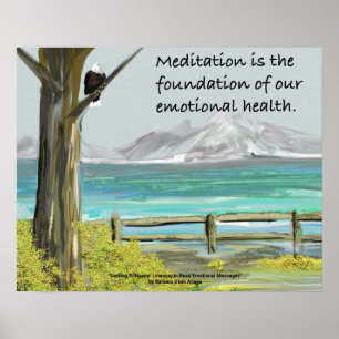 Meditation Reminder Through Nature Poster