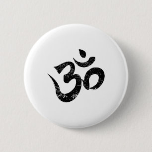 Meditation Shirt Orange Tee Spiritual Indian Yoga 6 Cm Round Badge