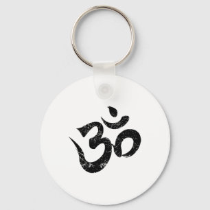 Meditation Shirt Orange Tee Spiritual Indian Yoga  Key Ring