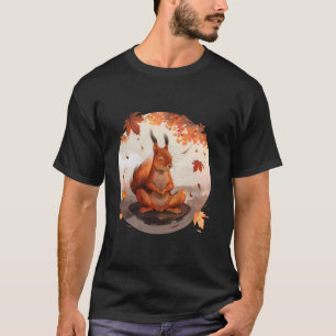 Meditation Squirrel Animal Art Spirituality Yoga B T-Shirt