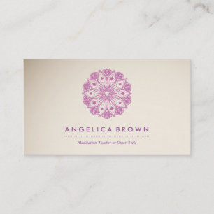 Meditation Teacher Health & Wellness Business Card