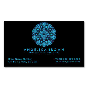 Meditation Teacher Magnetic Business Card