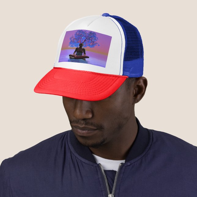 Meditation Tree Trucker Hat (In Situ)