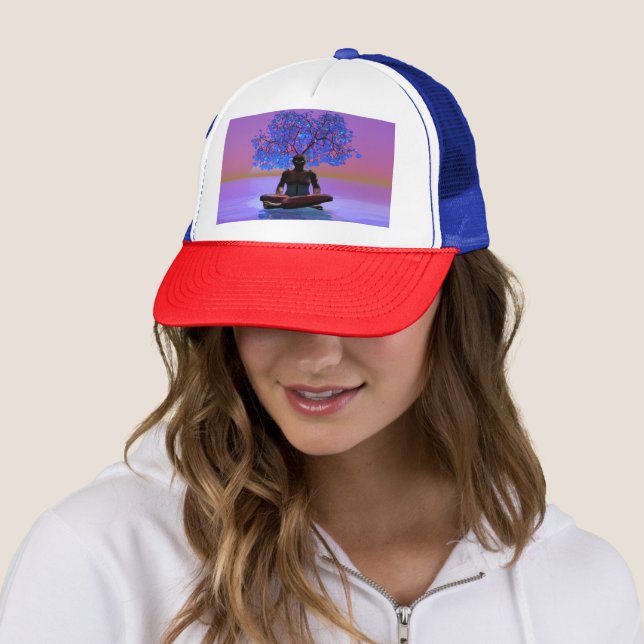 Meditation Tree Trucker Hat (In Situ)