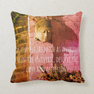 Meditation with Buddha's words Cushion